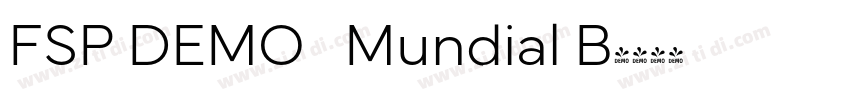 FSP DEMO   Mundial B字体转换